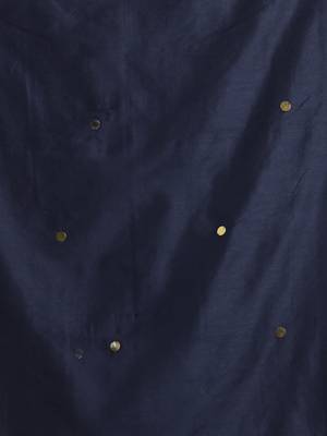 Black pure cotton soft saree with sequined work 4