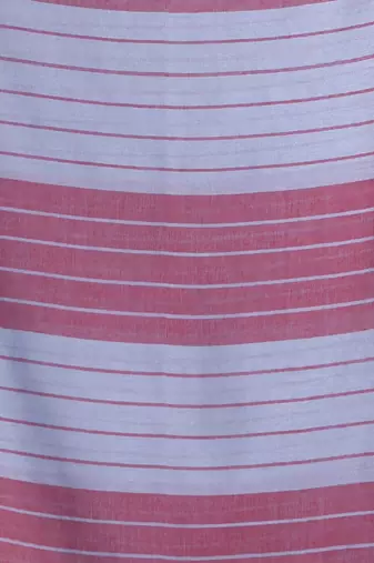 Grey pure cotton soft saree with  stripe pattern