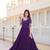 PURPLE COLOR ELEGANT DESIGNER TRENDING  GEORGETTE GOWN  COLLECTION WITH EMBROIDER AND SEQUENCE WORK