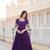 PURPLE COLOR ELEGANT DESIGNER TRENDING  GEORGETTE GOWN  COLLECTION WITH EMBROIDER AND SEQUENCE WORK