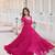 PINK COLOR ELEGANT DESIGNER TRENDING  GEORGETTE GOWN  COLLECTION WITH EMBROIDER AND SEQUENCE WORK