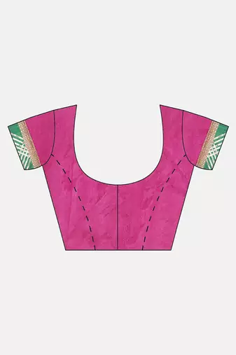 Hand Dyed Pink Bandhani Georgette Sustainable Saree