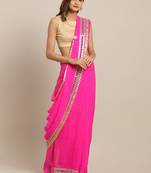 Handcrafted Gota Patti Leheriya Saree