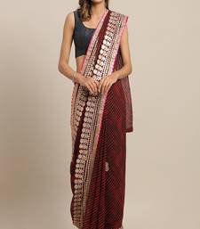 Leheriya Gotta Patti Poly Georgette Leheriya Saree