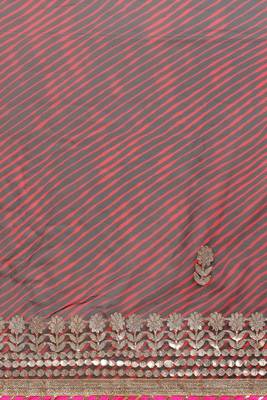 Leheriya Gotta Patti Poly Georgette Leheriya Saree 3