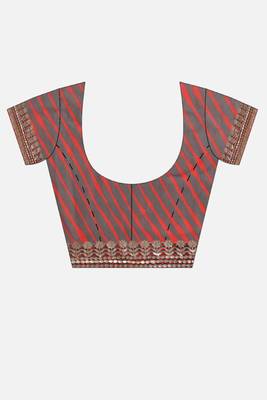 Leheriya Gotta Patti Poly Georgette Leheriya Saree 5