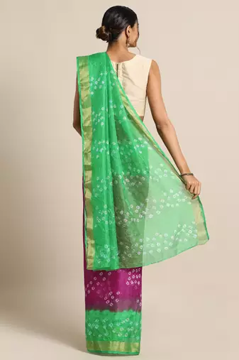  a Hand Bandhani Kota Art Silk