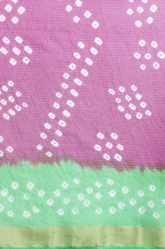  a Hand Bandhani Kota Art Silk
