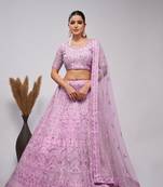 Mof EMbroidered Lehenga Choli Set With Dupatta