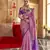 Elora Soft Silk Printed Patola Saree For Women (Dark Dusty Pink)