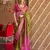 Elora Soft Silk Printed Patola Saree For Women (Olive Green)