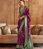 Soft Silk Printed Patola Saree For Women (Pulm)