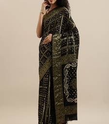 Hand Dyed Bandhani Silk Sustainable Saree