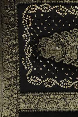 Hand Dyed Bandhani Silk Sustainable Saree 4