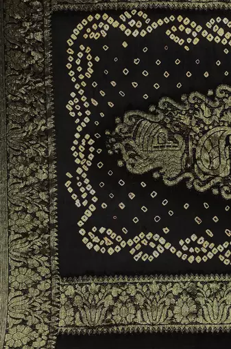 Hand Dyed Bandhani Silk Sustainable Saree