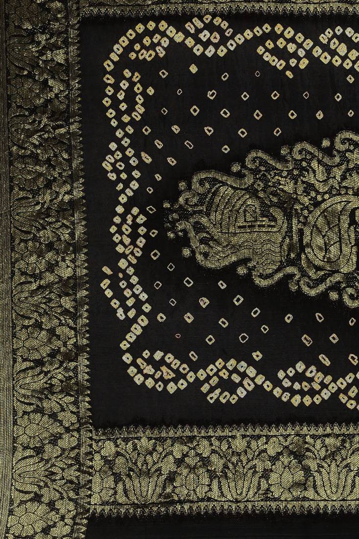 Hand Dyed Bandhani Silk Sustainable Saree