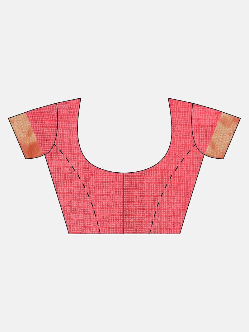 Hand Dyed Red & Black Bandhani Kota Silk Sustainable Saree