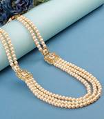   pearl beads dulha groom sherwani mala for   for wedding | layered mala | perfect for groom