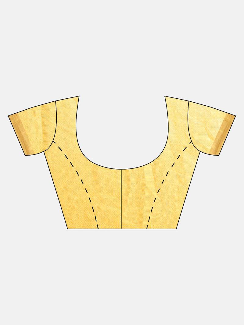 Hand Dyed Red & Yellow Bandhani Kota Silk Sustainable Saree