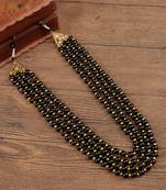   pearl beads dulha groom sherwani mala for   for wedding | layered mala | perfect for groom