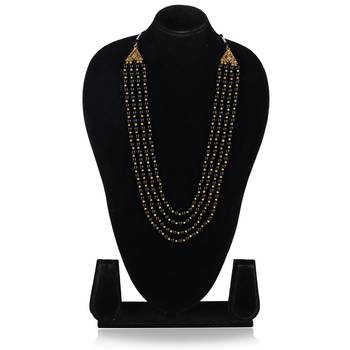   pearl beads dulha groom sherwani mala for   for wedding | layered mala | perfect for groom 3