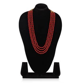   pearl beads dulha groom sherwani mala for   for wedding | layered mala | perfect for groom 3