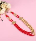   pearl beads dulha groom sherwani mala for   for wedding | layered mala | perfect for groom