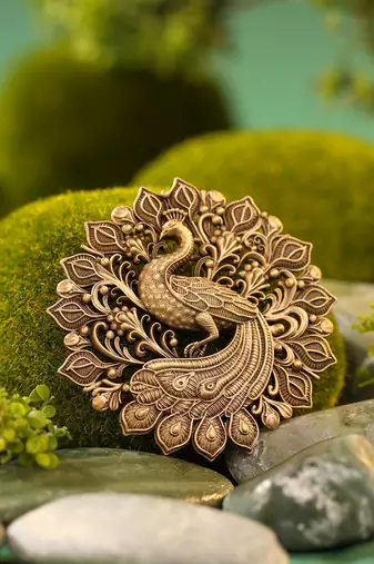 Royal Peacock Brooch