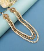   pearl beads dulha groom sherwani mala for   for wedding | layered mala | perfect for groom