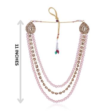   pearl beads dulha groom sherwani mala for   for wedding | layered mala | perfect for groom 4
