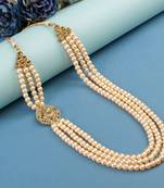   pearl beads dulha groom sherwani mala for   for wedding | layered mala | perfect for groom
