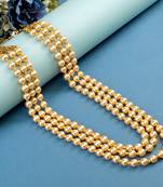   pearl beads dulha groom sherwani mala for   for wedding | layered mala | perfect for groom