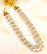   pearl beads dulha groom sherwani mala for   for wedding | layered mala | perfect for groom