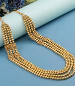   pearl beads dulha groom sherwani mala for   for wedding | layered mala | perfect for groom