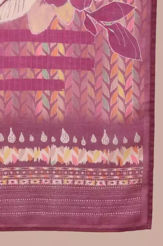 women multi rayon blend floral printed straight kurta trouser with dupatta