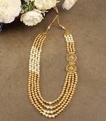   pearl beads dulha groom sherwani mala for   for wedding | layered mala | perfect for groom