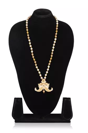   pearl beads dulha groom sherwani mala for   for wedding | layered mala | perfect for groom