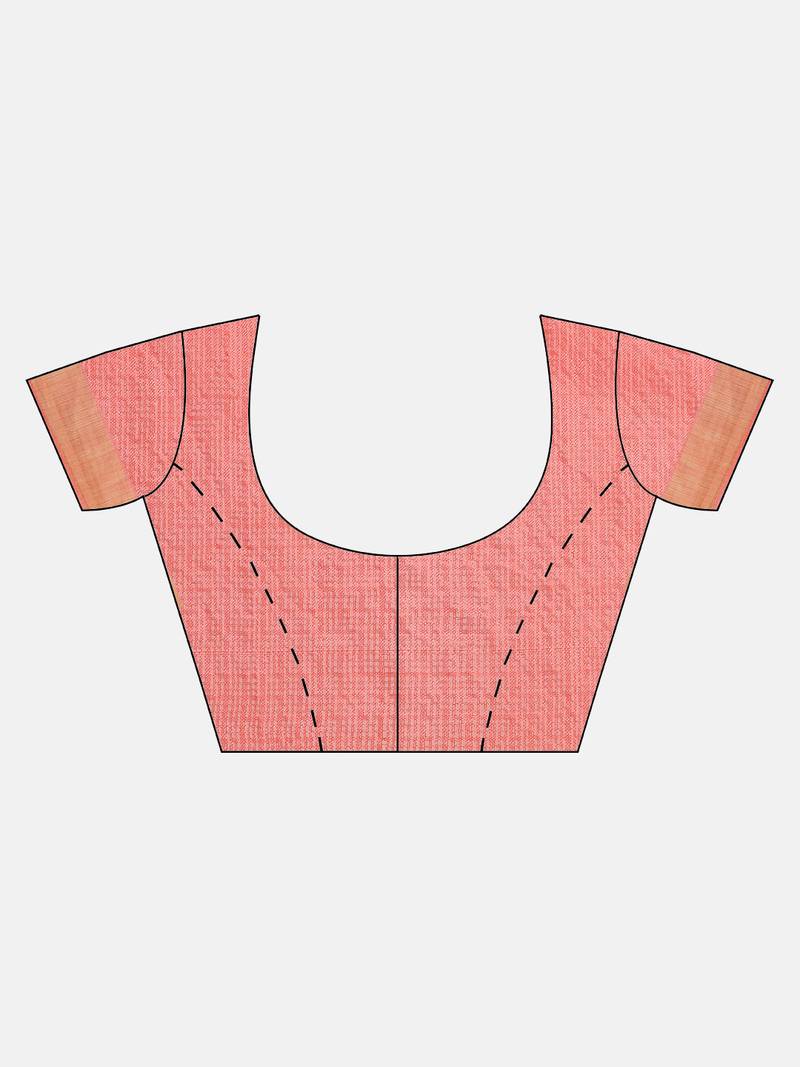 Hand Dyed Orange & Blue Bandhani Kota Silk Sustainable Saree