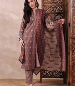 women green rayon blend floral printed straight kurta trouser with dupatta