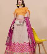 WHITE BROCADE FABRIC