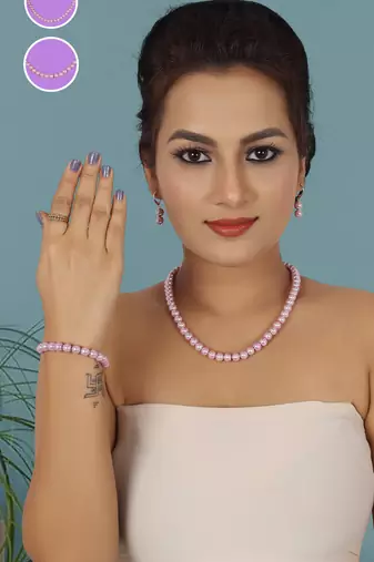 Traditional Pearl Necklace Set for Wo      Festive & Party Wear Indian Jewelry