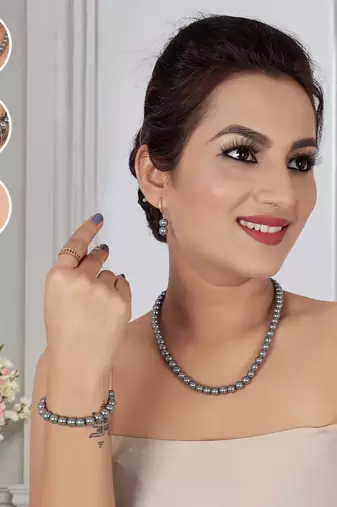 Traditional Pearl Necklace Set for Wo      Festive & Party Wear Indian Jewelry
