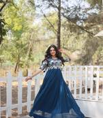 Women's designer gown for wedding party wear