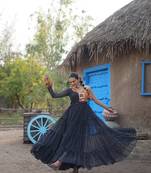 Navratri special dandiya dress gown for women