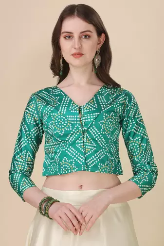 Green Digital Printed Embroidered Lehenga Choli Set With Dupatta