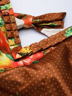 Mustard Digtial Printed Lehenga Choli Set With Dupatta 4