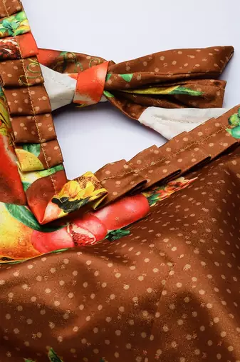 Mustard Digtial Printed Lehenga Choli Set With Dupatta