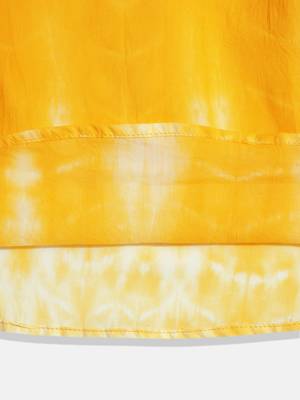 Organic cotton yellow tie & dye shirt 4