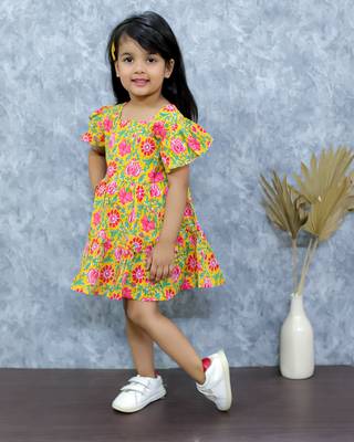 Yellow bow frock 1
