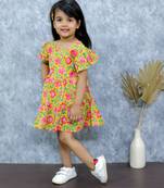 Yellow bow frock